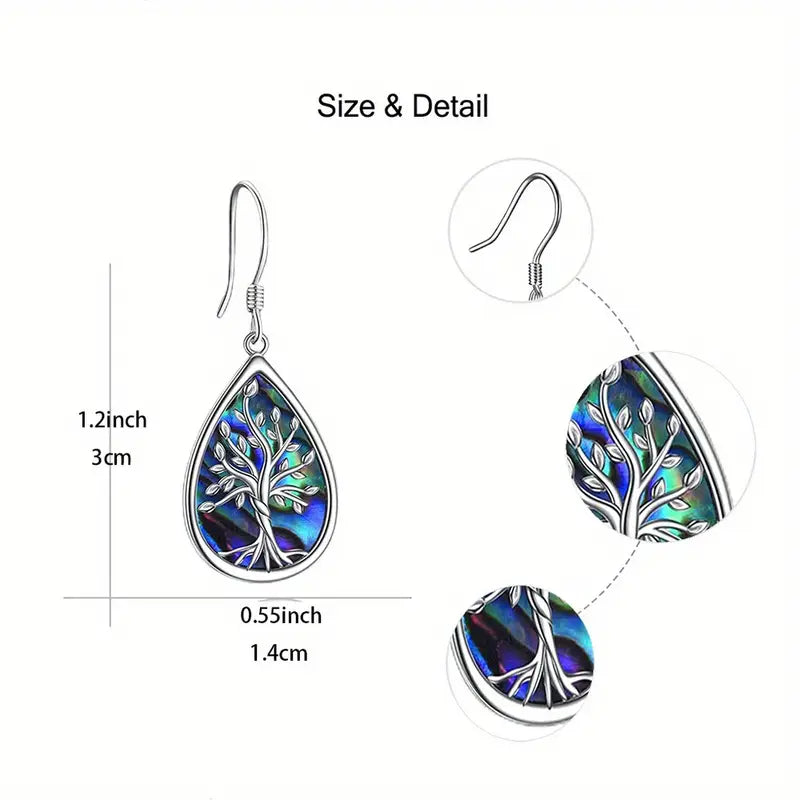 Tree of Life Drop Earrings